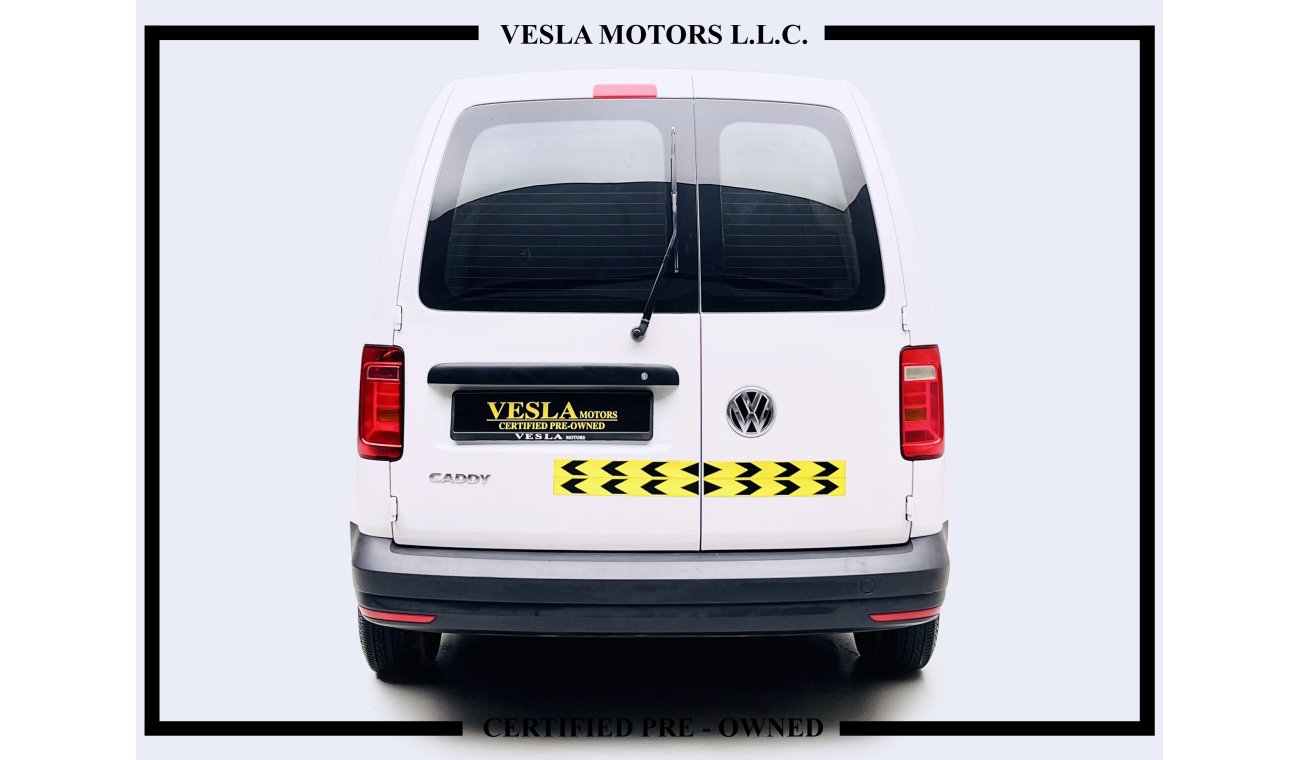 Volkswagen Caddy CARGO VAN + NAVIGATION + BLUETOOTH + BACK COVER / GCC / 2018 / UNLIMITED MILEAGE WARRANTY / 469 DHS