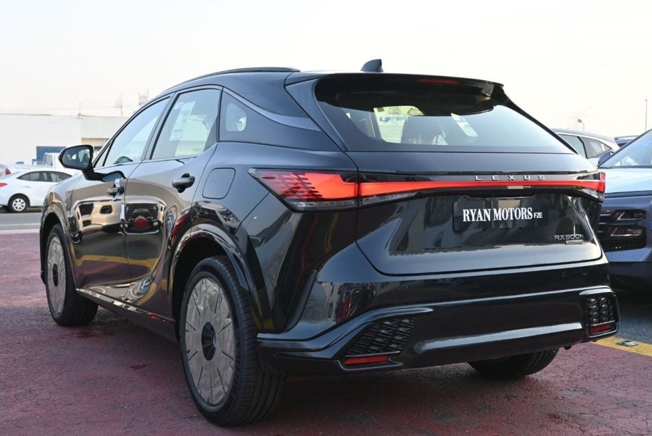 لكزس RX 500h Lexus RX500h F-Sport 2.4L, In-line 4-cylinder Turbo Hybrid, AWD, CUV Model 2025, Color Black