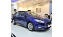 Ford Focus FULL SERVICE HISTORY!LOW MILEAGE Ford Focus 2015 Model!! in Blue Color! GCC Specs