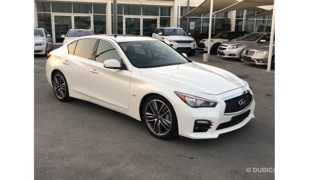 Infiniti Q50 INFINITY Q50S MODEL 2017 GCC car perfect condition full option sun roof leather seats back camera ba