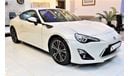 Toyota 86 AMAZING Toyota GT 86 VTX 2014 Model!! in White Color! GCC Specs