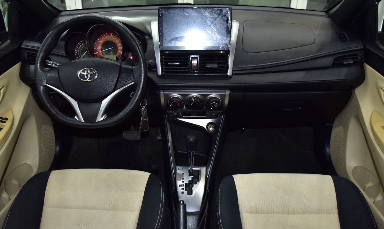 Toyota Yaris EXCELLENT DEAL for our Toyota Yaris SE ( 2015 Model ) in Blue Color GCC Specs