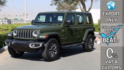 Jeep Wrangler Unlimited Sahara i4 2.0L 4X4 , 2024 GCC , 0Km , (ONLY FOR EXPORT)