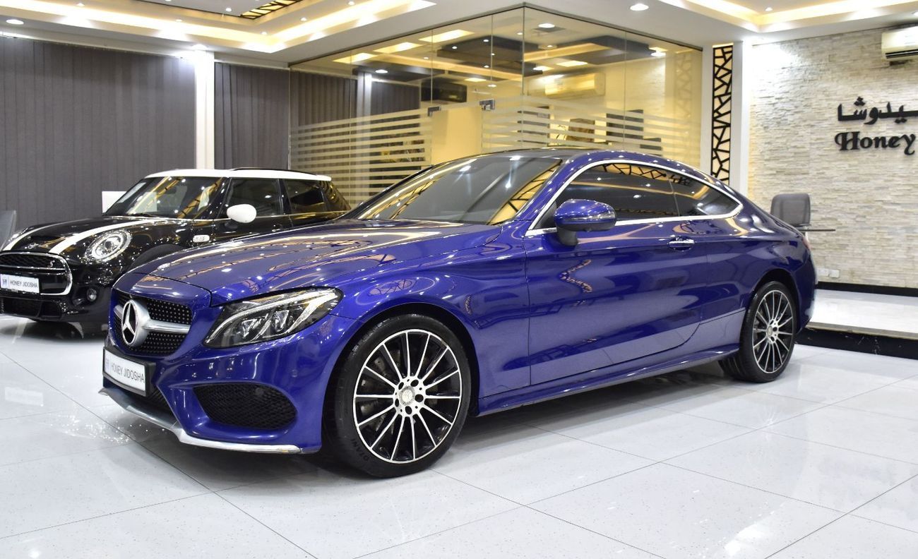 مرسيدس بنز C 300 كوبيه EXCELLENT DEAL for our Mercedes Benz C300 Coupe ( 2016 Model ) in Blue Color GCC Specs