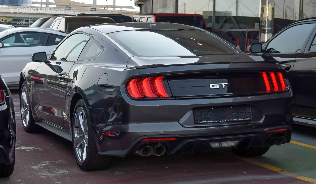 Ford Mustang 2019 GT Premium, 5.0 V8 GCC, 0km w/ 3Yrs or 100K km Warranty + 60K km SERV @ Al Tayer # Carbon Fiber