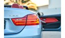 BMW 428i Sport Twin Turbo - Warranty - GCC - AED 2,076 PER MONTH - 0% DOWNPAYMENT