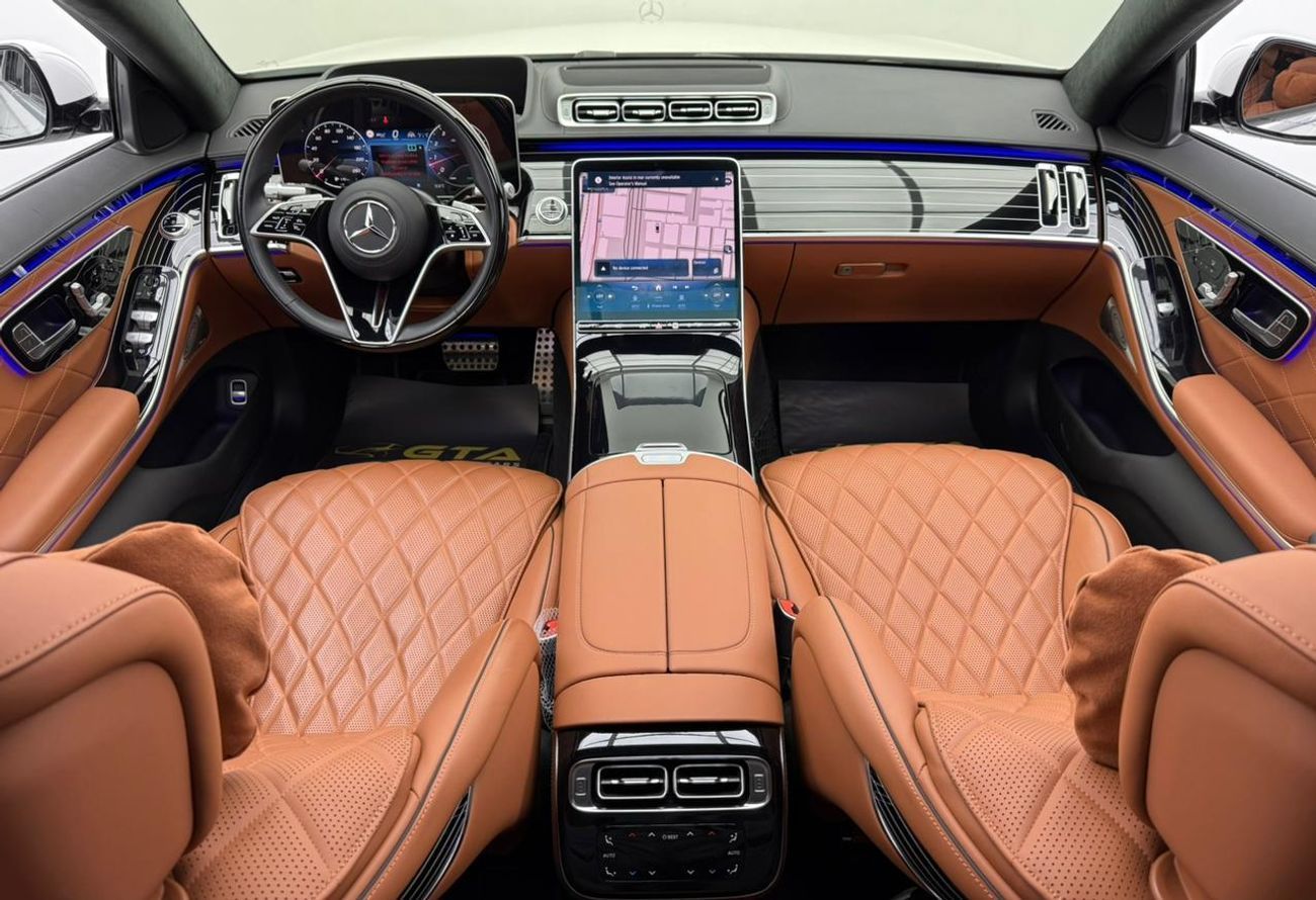 مرسيدس بنز S 580 4MATIC Exclusive 4.0L 2024 Mercedes Benz S580 4MATIC, 2028 Mercedes Warranty + Service Pack, Very Lo
