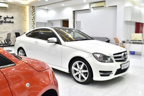 Mercedes-Benz C 250 EXCELLENT DEAL for our Mercedes Benz C250 Coupe ( 2015 Model ) in White Color GCC Specs