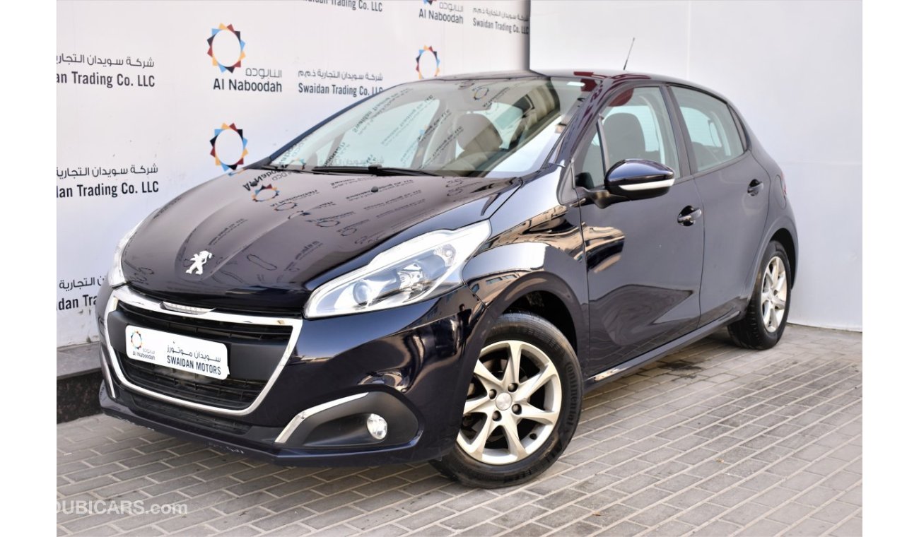 Peugeot 208 AED 684 PM | 1.6L ACTIVE 2019 GCC AGENCY WARRANTY UP TO 2024 OR 100000KM