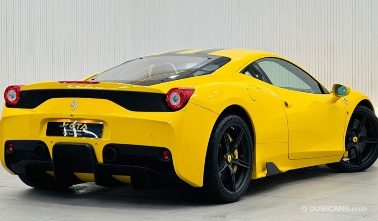 فيراري 458 2015 Ferrari 458 Speciale, Full Ferrari Service History, Rare Triple Layer Yellow, GCC