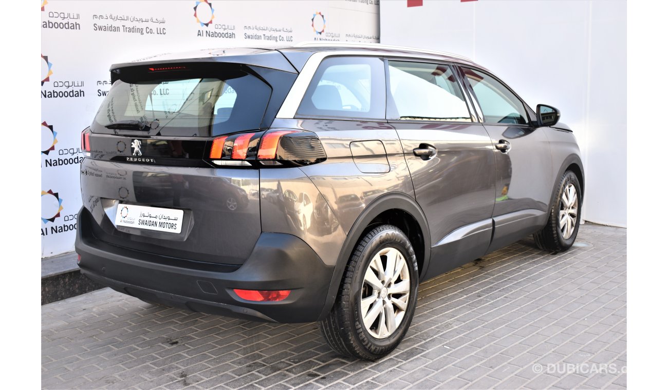 بيجو 5008 1.6L ACTIVE 2018 GCC SPECS AGENCY WARRANTY UP TO 2023 OR 100000KM