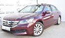 Honda Accord 2.4L EX 2016 GCC SPECS WITH DEALER WARRANTY AND FREE INSURANCE