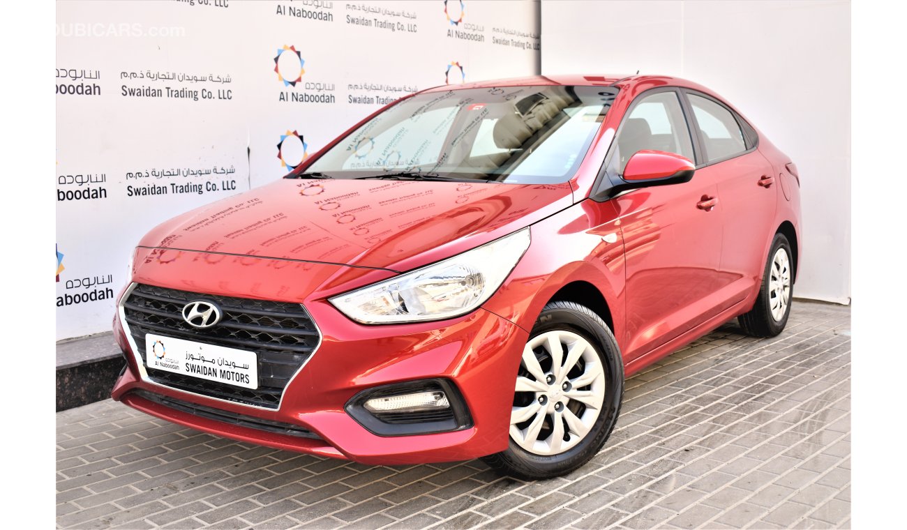 Hyundai Accent AED 938 PM | 1.6L GL GCC WARRANTY