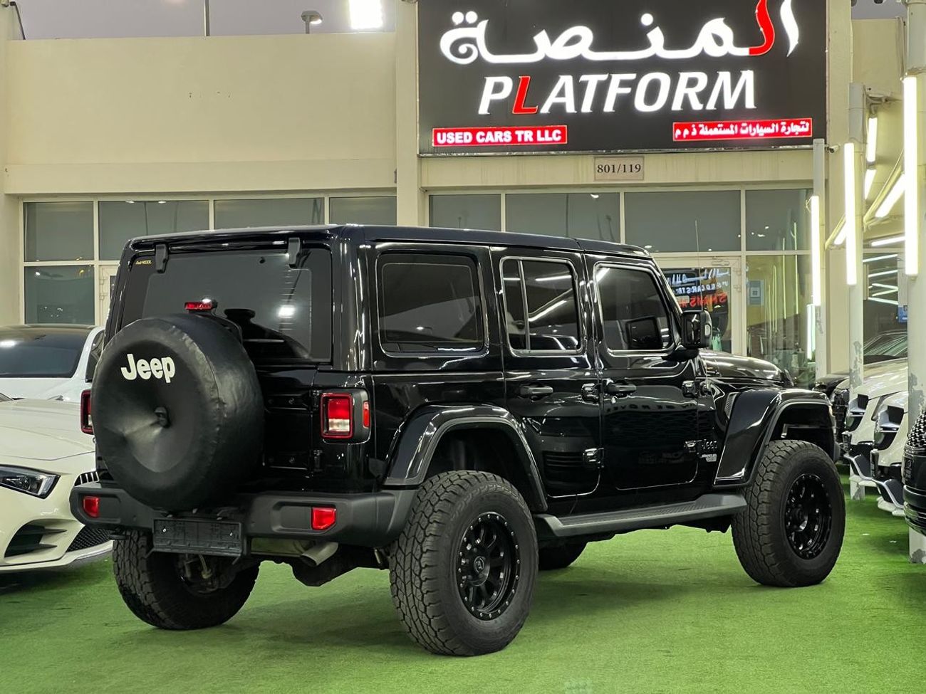 Jeep Wrangler Jeep wrangler unlimited sport V6, Model 2021 Gcc specs  original paint no accident, Under dealer war