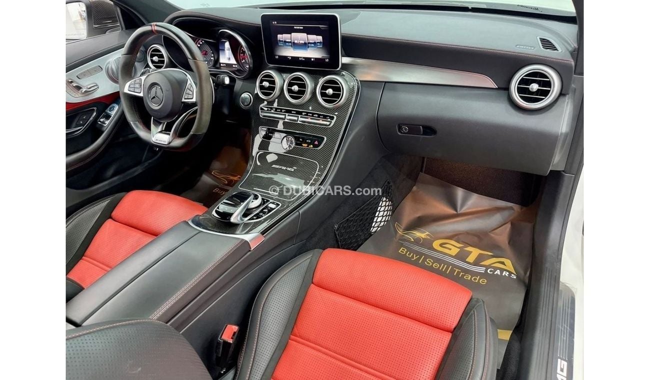 Mercedes-Benz C 63 Coupe 2018 Mercedes C 63S AMG Coupe, Agency Warranty + Full Service History, GCC