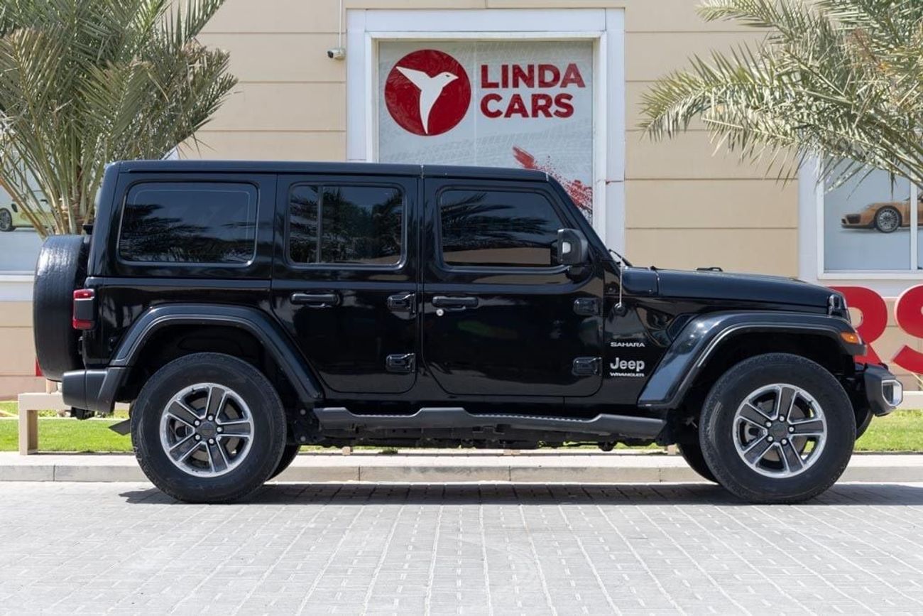 Jeep Wrangler Unlimited Sahara 3.6L Jeep Wrangler Unlimited Sahara 2023 GCC under Agency Warranty with Flexible Do
