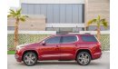 GMC Acadia Denali AWD | 1,841 P.M | 0% Downpayment | Full Option | Immaculate Condition
