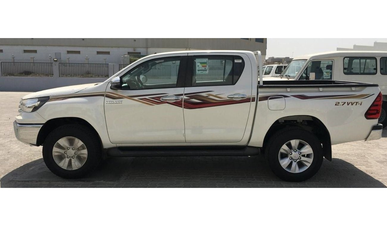 Toyota Hilux 2020 2.7 DC 4x4 CAM. B-LINER. STEEL WIDE. SR5 full option - out GCC- Black/Black available