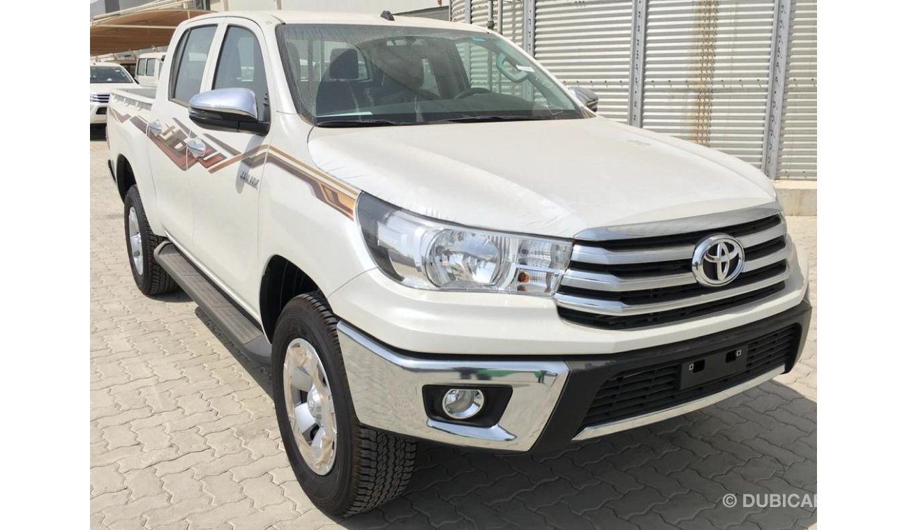 Toyota Hilux 2020YM 2.4 DC 4WD 6MT STD WIDE- أبيض داخل اسود متوفر