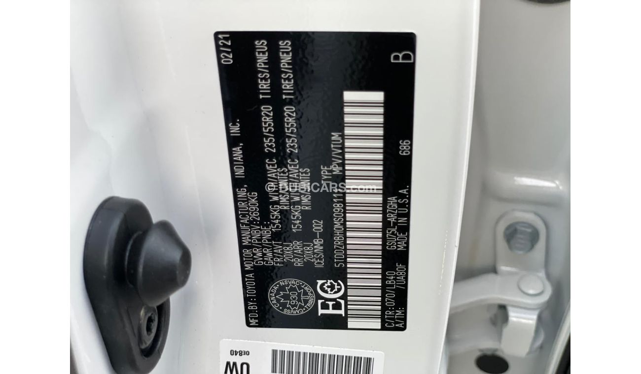 Toyota Highlander 2021 TOYOTA HIGHLANDER LIMITED HWD / FULL OPTION