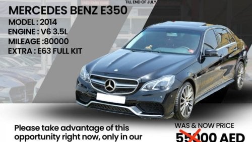 Mercedes-Benz E 350 JULY BEG OFEERS**MERCEDES E350 / Inside Red Full Option * Full Kit E63 AMG* Excellent Condition