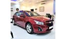 شيفروليه كروز VERY LOW MILEAGE! ONLY 85,000KM! Chevrolet Cruze LT HATCHBACK 2013 Model!! in Red Color! GCC Specs