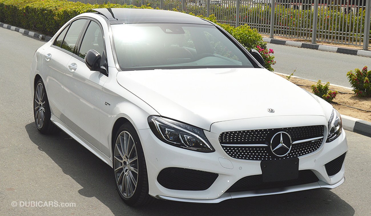 Mercedes-Benz C 43 AMG 2018, 4MATIC, V6 Biturbo, GCC with 2 Years Unlimited Mileage Dealer Warranty (RAMADAN OFFER!)