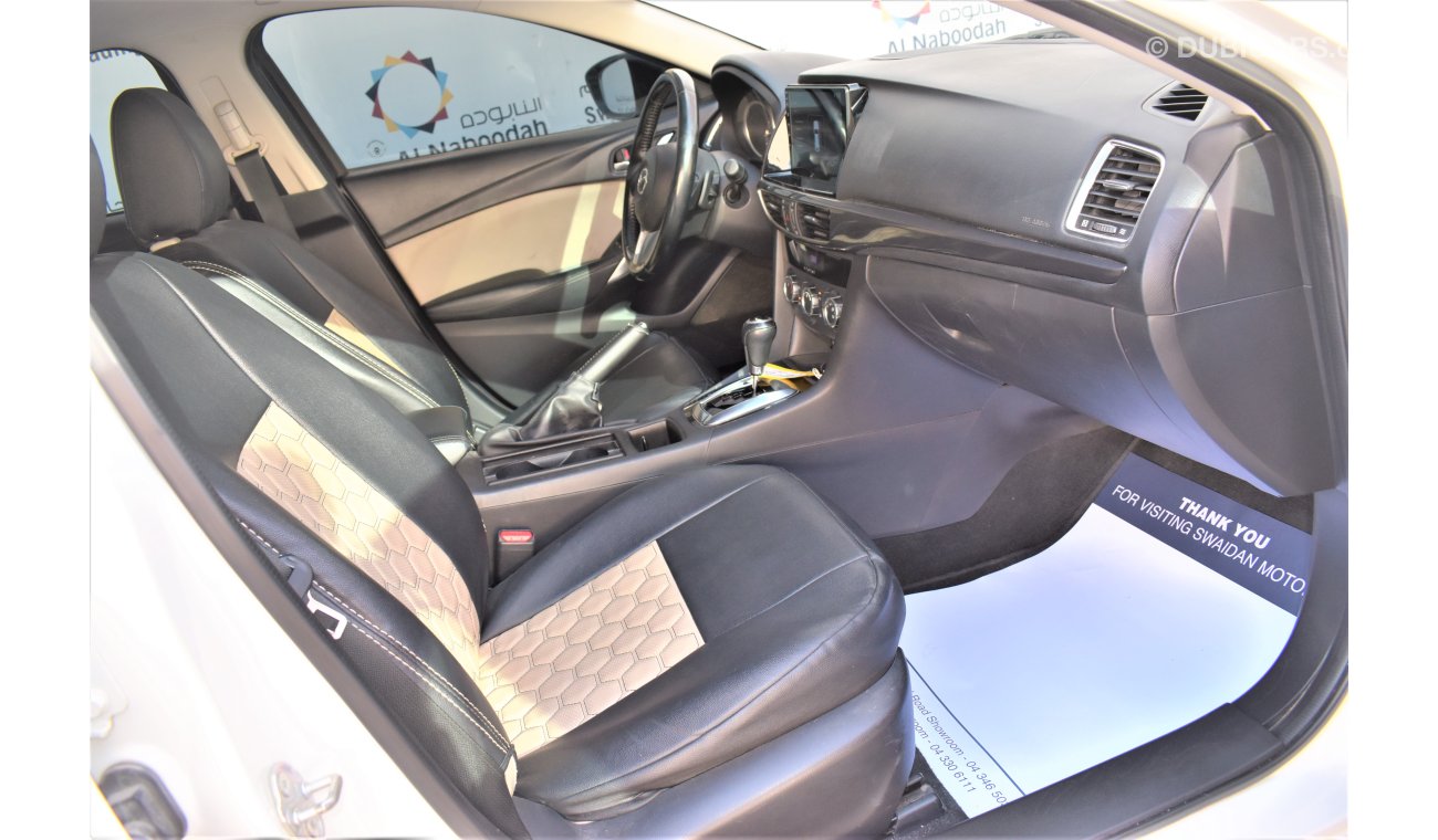 Mazda 6 AED 780 PM | 0% DP | S  2.5L 2015 GCC REAR CAMERA CRUISE CONTROL