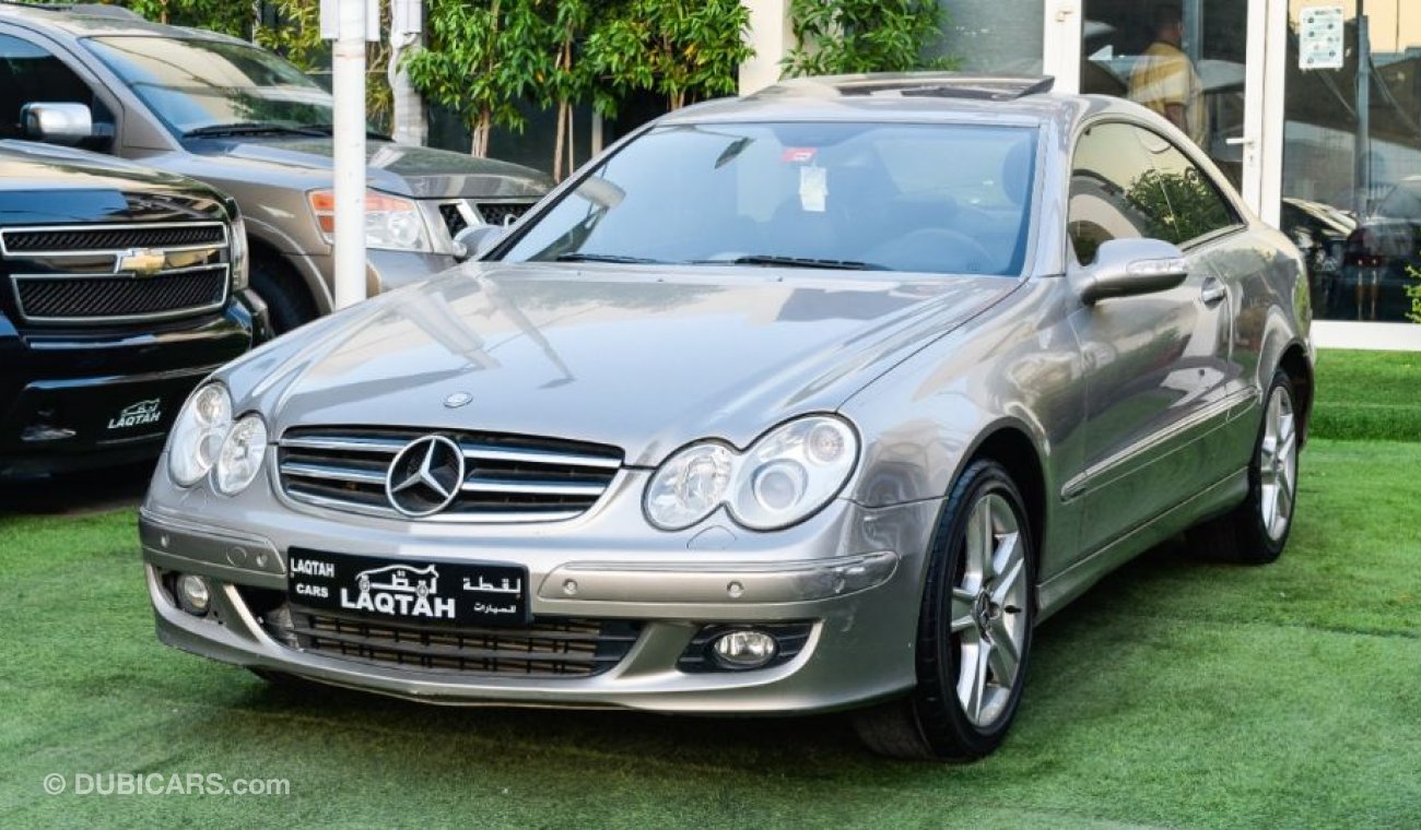 مرسيدس بنز CLK 200 خليجي موديل 2006 كوبيه لون فضى رقم واحد فتحه جلد شاشه كاميرا مثبت سرعه تحكم رنجات بحالة ممتازة