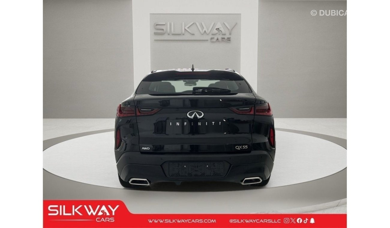 إنفينيتي QX55 إنفينيتي QX55 LUXE 2023: الأناقة تلتقي بالأداء في SilkWay Cars!