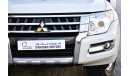 ميتسوبيشي باجيرو AED 1269 PM | 3.8L GLS LS V6 4WD GCC DEALER WARRANTY