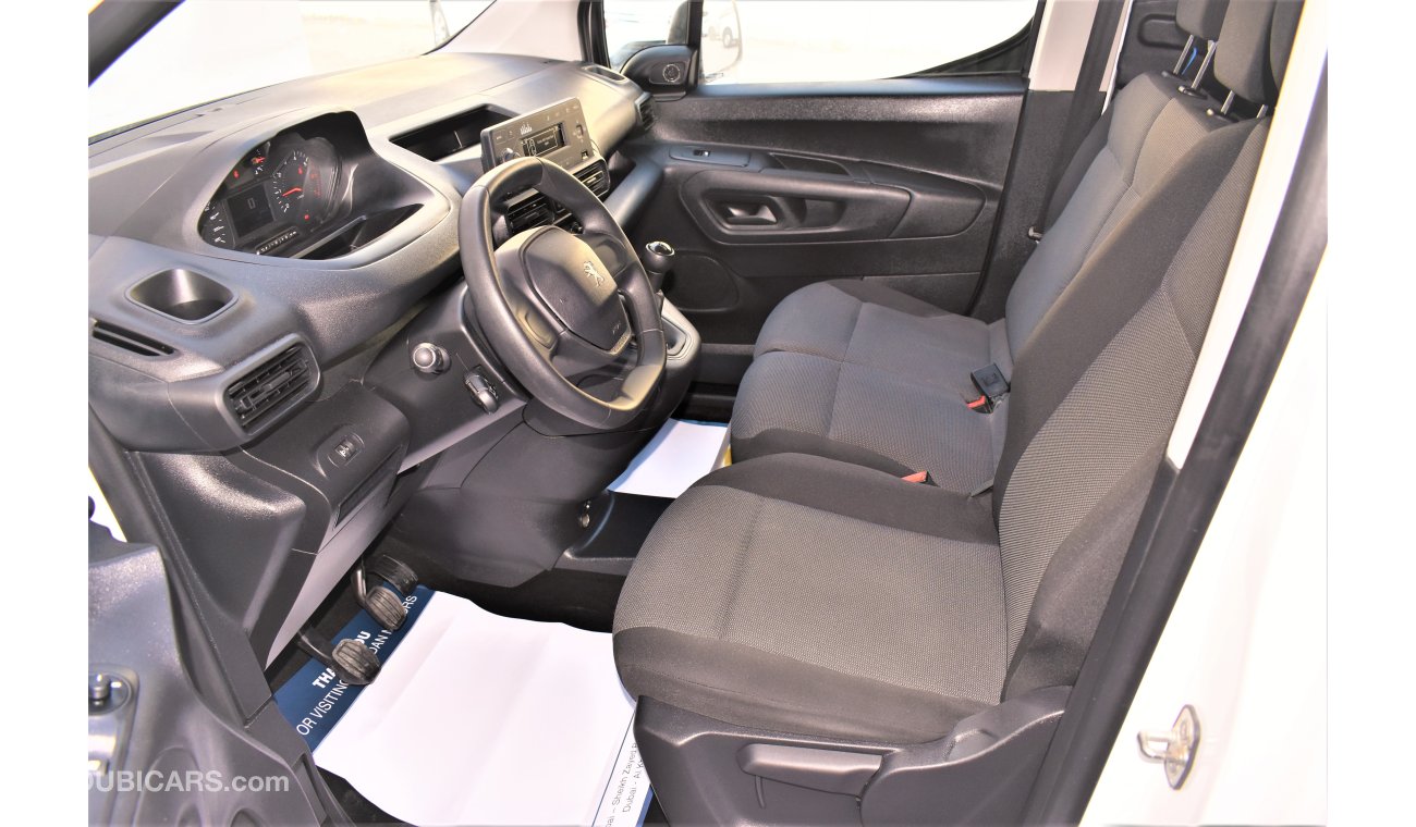 Peugeot Partner K9 1.6L MANUAL 2020 GCC SPECS AGENCY WARRANTY