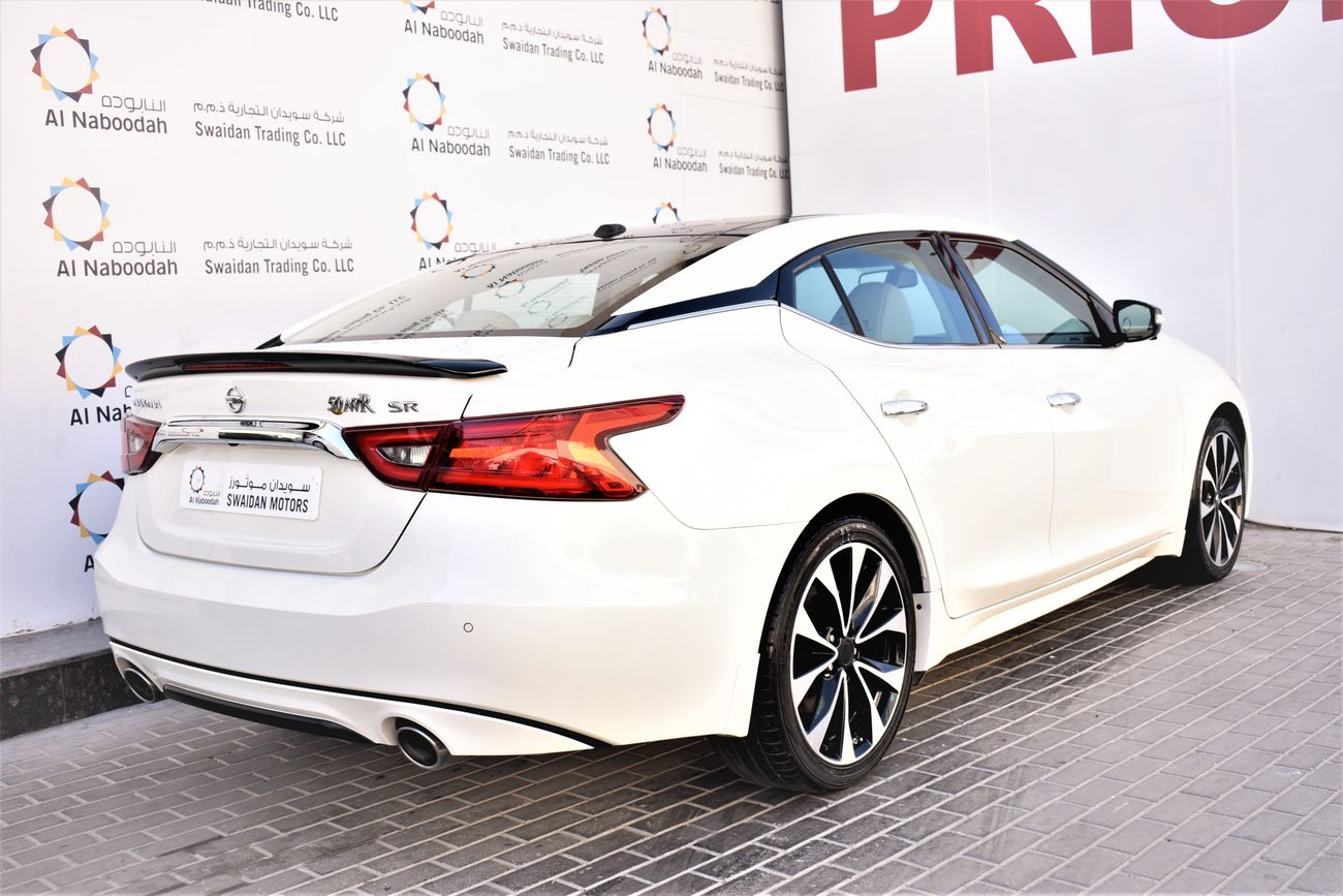 Nissan Maxima 3.5L SR V6 2018 GCC DEALER WARRANTY LEATHER SEAT SUNROOF