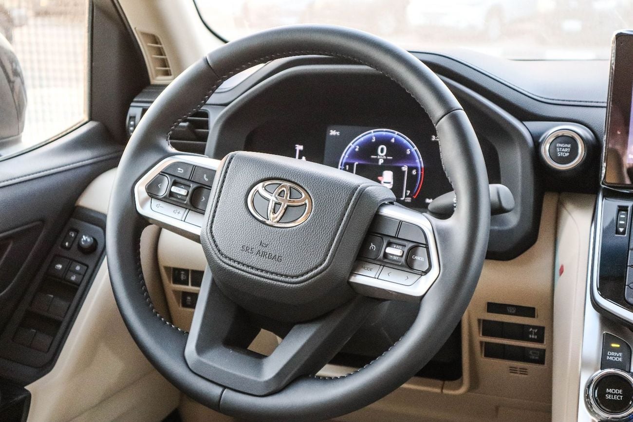 تويوتا لاند كروزر Toyota Land Cruiser GXR 3.5L 2026 4WD SUV (L2, Black exterior, Beige interior):