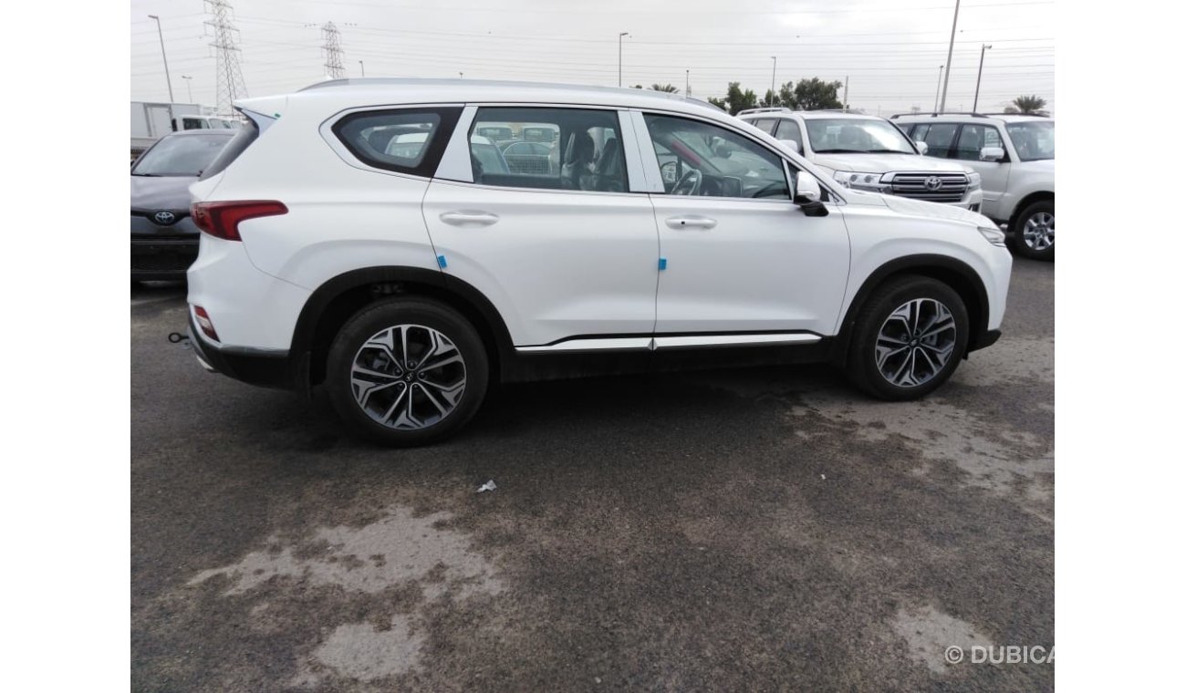 Hyundai Santa Fe 2.4L 4 CYLINDER 2020 WHITE COLOR FULL OPTION NEW SHAPE AUTO TRANSMISSION PETROL ONLY FOR EXPORT