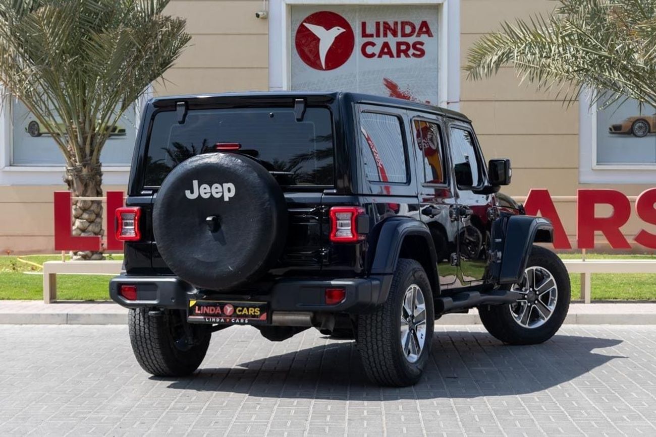 Jeep Wrangler Unlimited Sahara 3.6L Jeep Wrangler Unlimited Sahara 2023 GCC under Agency Warranty with Flexible Do