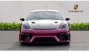 Porsche 718 Cayman Porsche Cayman GT4RS Right Hand Drive