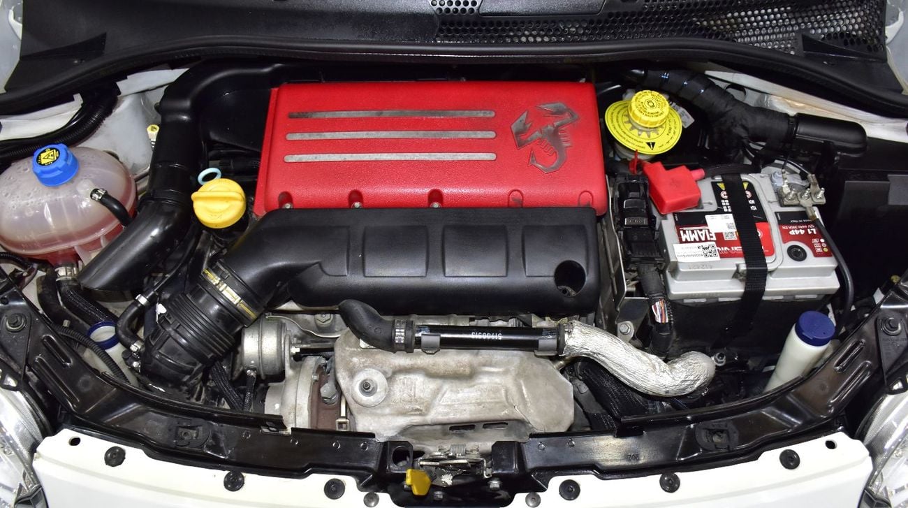 Abarth 595 EXCELLENT DEAL for our Abarth 595 Convertible Competizione ( 2022 Model ) in White Color GCC Specs