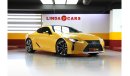 لكزس LC 500 Lexus LC 500 2017 GCC under Agency Warranty with Flexible Down-Payment