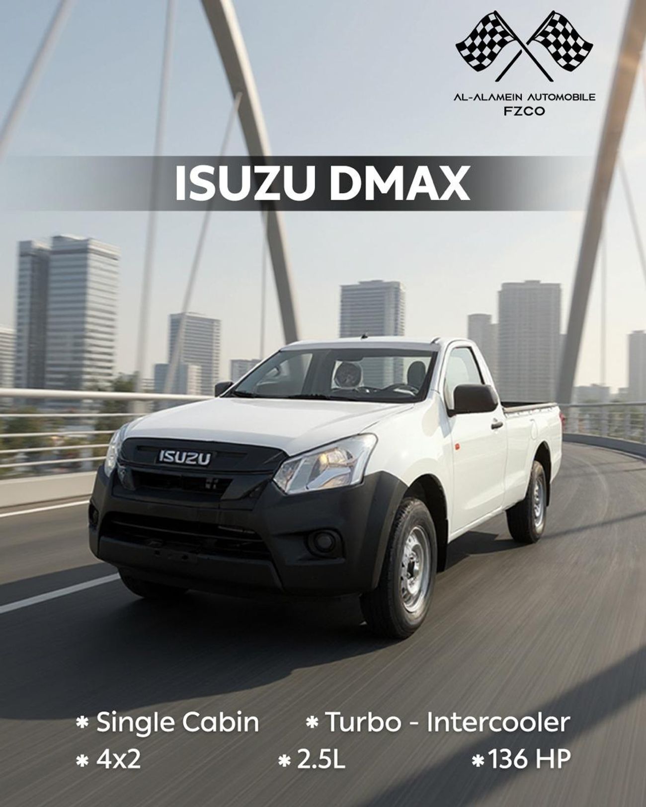 Isuzu DMax ISUZU DMAX PICK UP , 2.5L DIESEL ENGINE , SINGLE CAB , MODEL 2026 , COLORS AVAILABLE