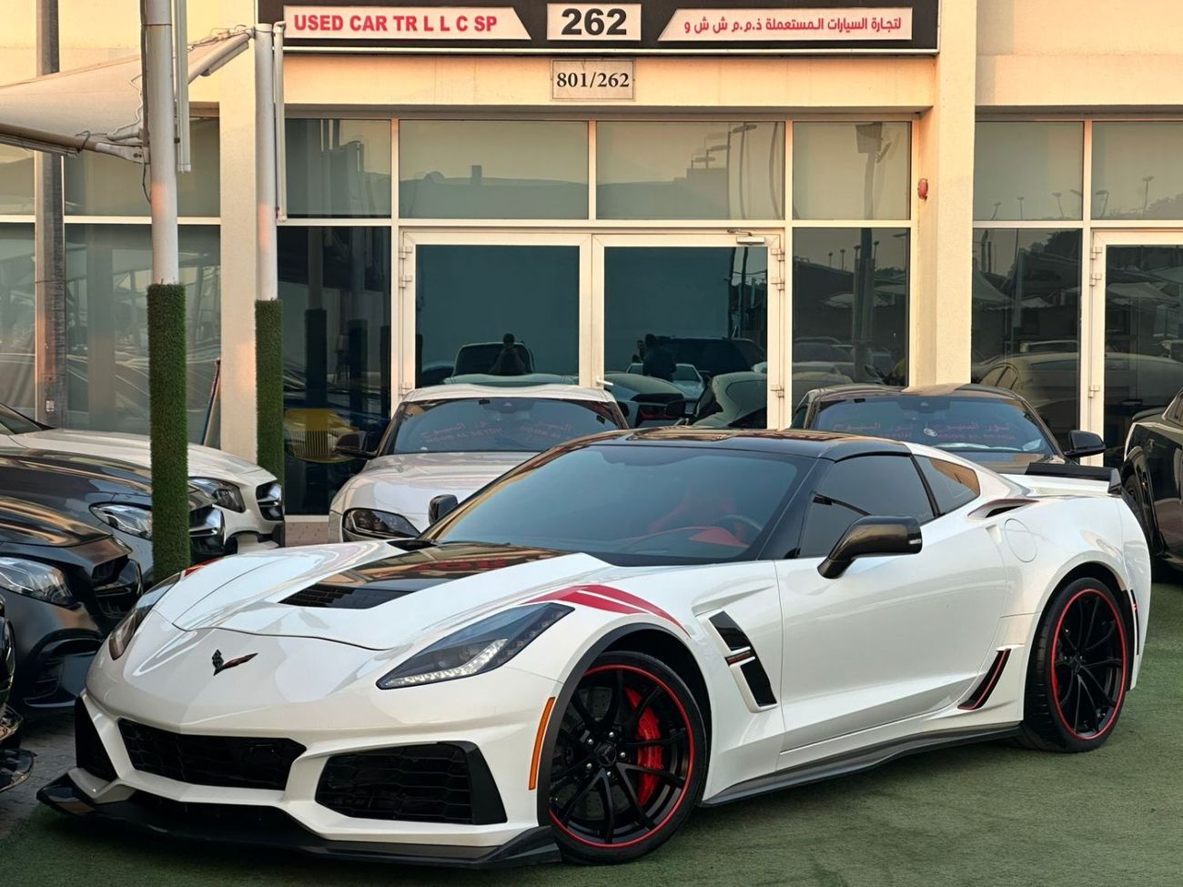 شيفروليه كورفت شيفورليه كورفت C751 جراند سبورت خليجي 2017 فل ابشن صبغ وكاله تشييكات وكاله