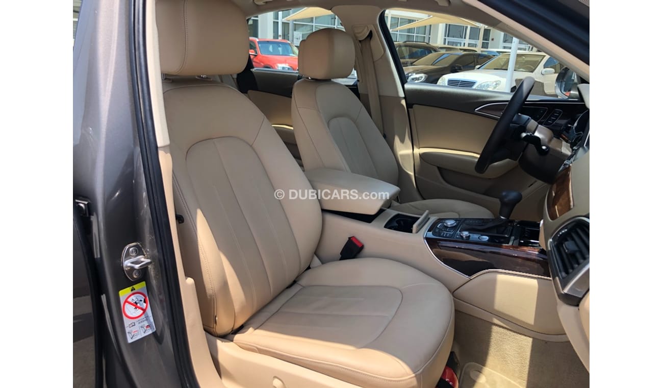 أودي A6 موديل 2014 خليجي حاله ممتازه من الداخل والخارج فل مواصفات مالك واحد من الوكاله 2مفتاح  فتحه سقف وكرا