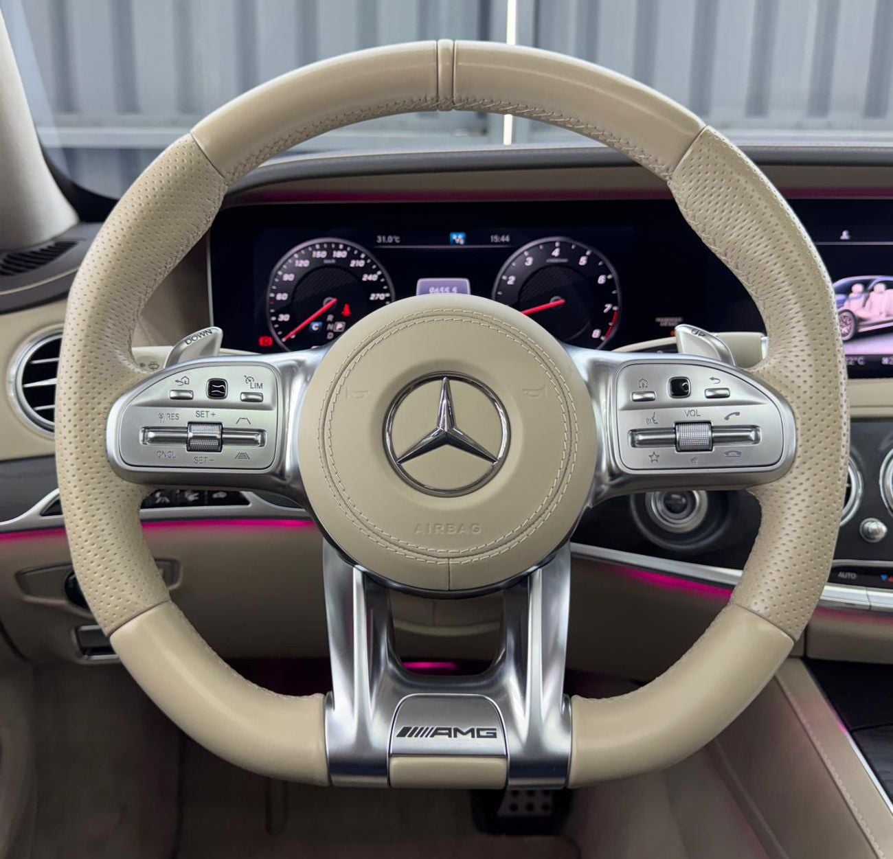 Mercedes Benz S63 AMG STD 4.0L V8 | Maybach Kit| Custom Tiffany green & glitter wrap/pink  finish