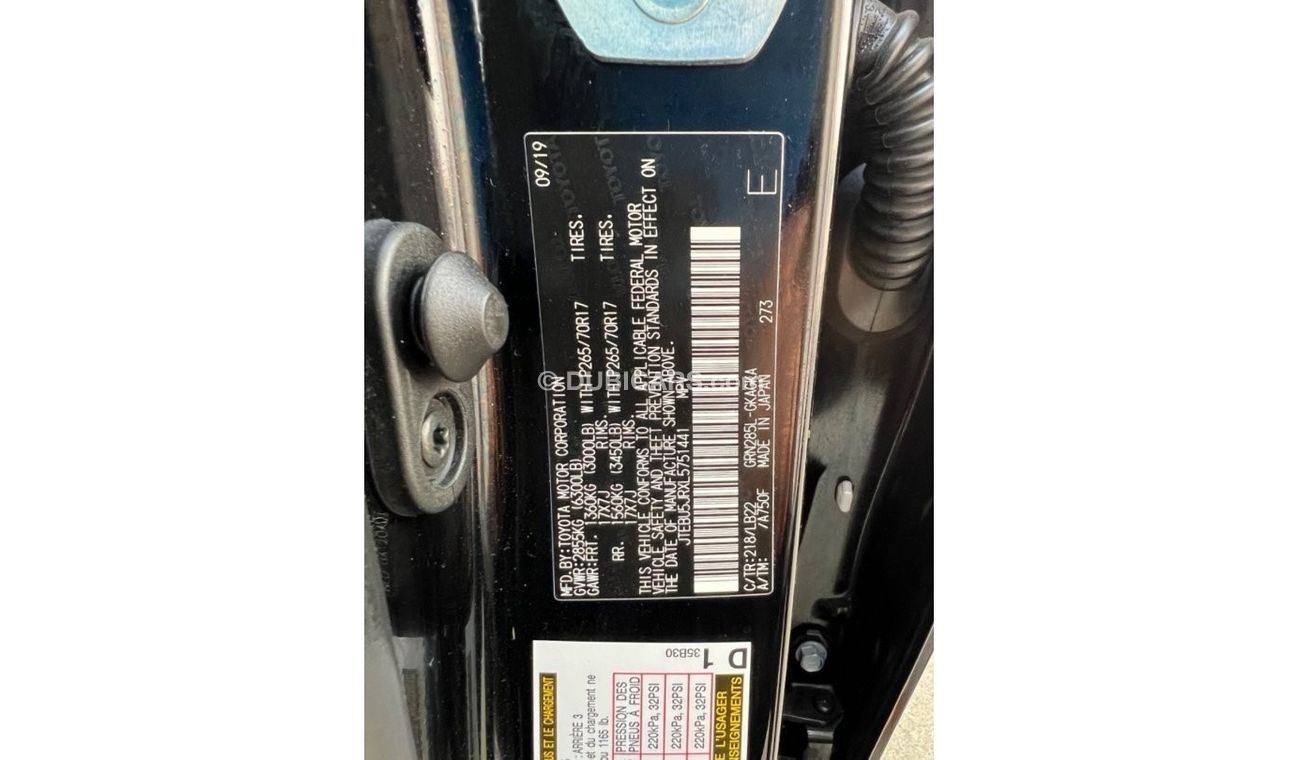 Toyota 4Runner 2020 LIMITED EDITION SUNROOF 7 SEATS - 4x4 - FOR EXPORT AND UAE [ PASS]