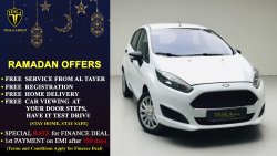 Ford Fiesta / GCC / 2017 / DEALER WARRANTY FREE SERVICE CONTRACT 15/07/2022 (100,000KM) / 393 DHS MONTHLY