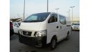 Nissan Urvan 2016-Low Mileage (Automatic) Ref # 322