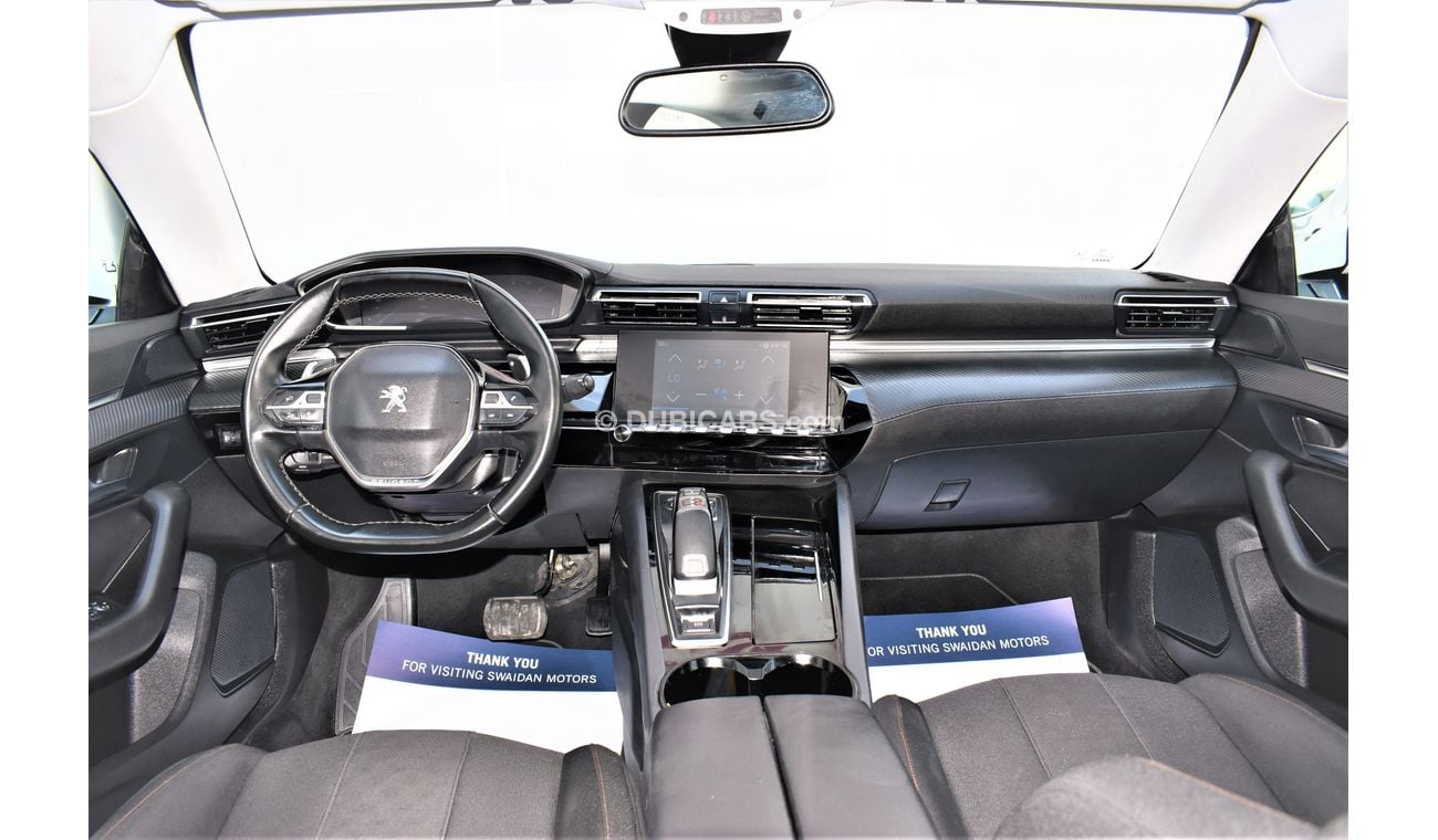 Peugeot 508 AED 1370 PM | 1.6L R8 ACTIVE GCC DEALER WARRANTY