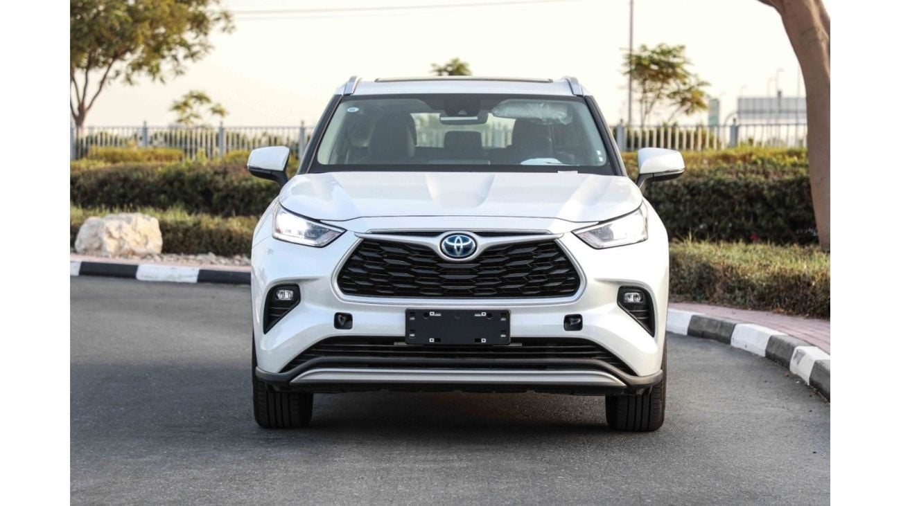 تويوتا هايلاندر تويوتا هايلاندر 2024 ديلوكس 4WD هايبرد - أبيض من الداخل أسود | للتصدير فقط