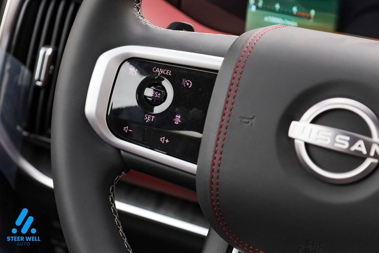 Nissan Patrol LE PLATINUM CITY 2026 LE Platinum | GCC | 3.5L V6 | AWD | 9AT | Red Interior | Height Control