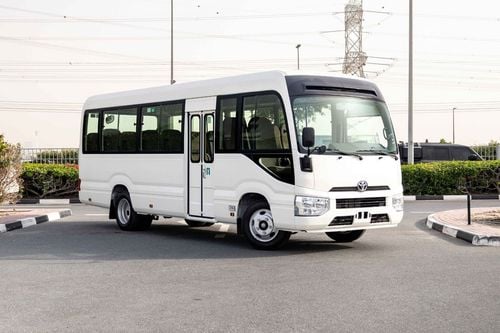 Toyota Coaster  23 Seater 4.2L - White Inside Grey | Export Only